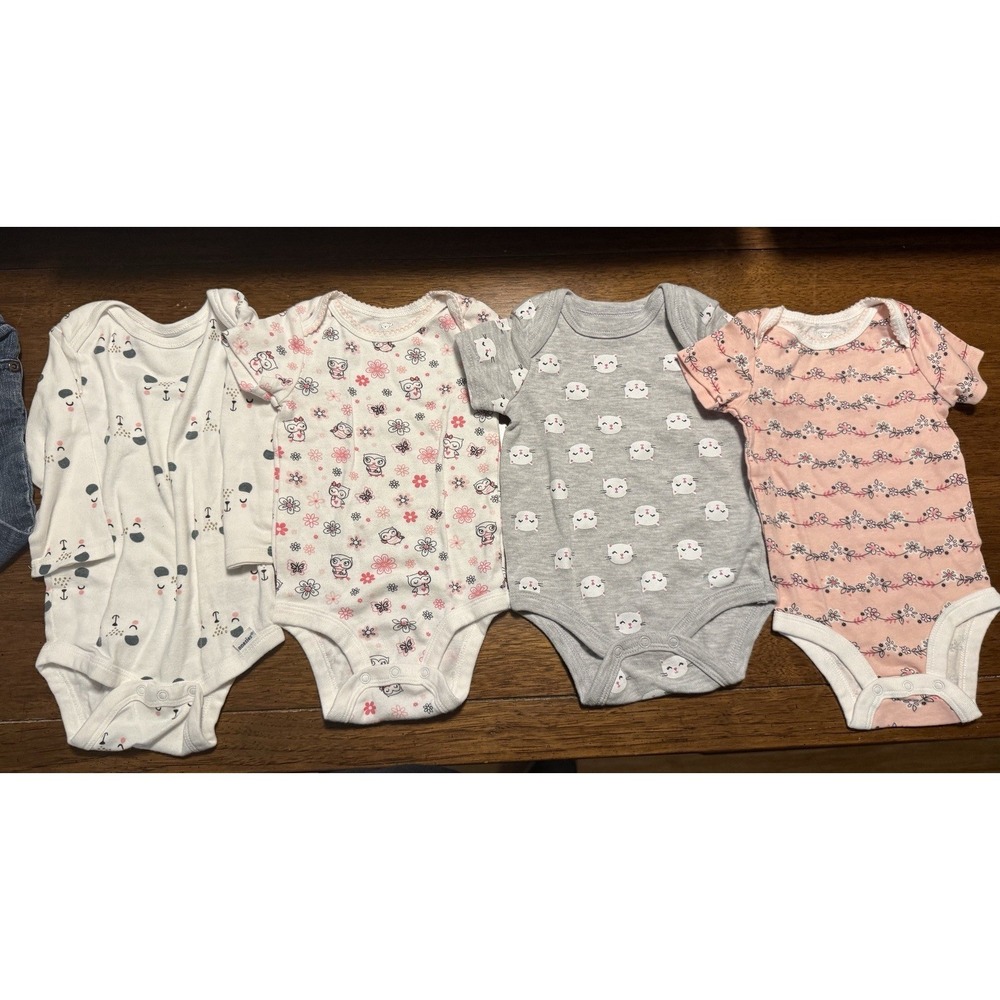 Koala Baby Gerber and Weeplay Onsies 6-9 Months Lot of 4
